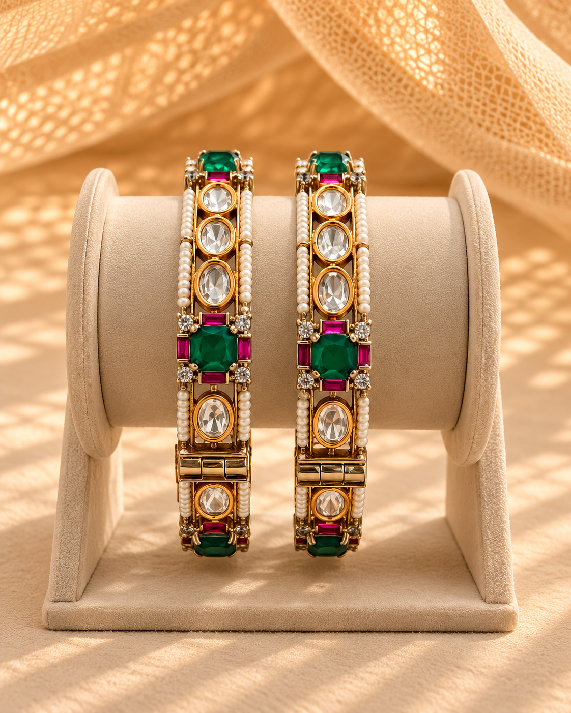 Moissanite Kada Bangles-BGL2319
