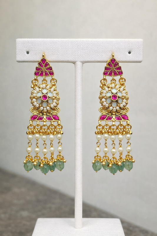 Pachi Kundan Jadav Choker Necklace Set-G14200