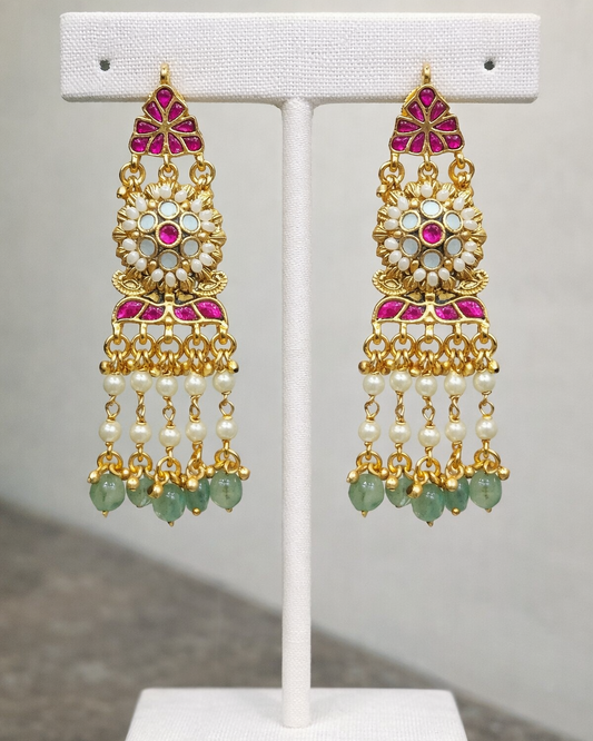 Pachi Kundan Jadav Choker Necklace Set-G14200