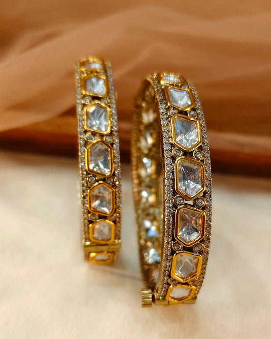 Moissanite Bangles(Set of 2)-G154300