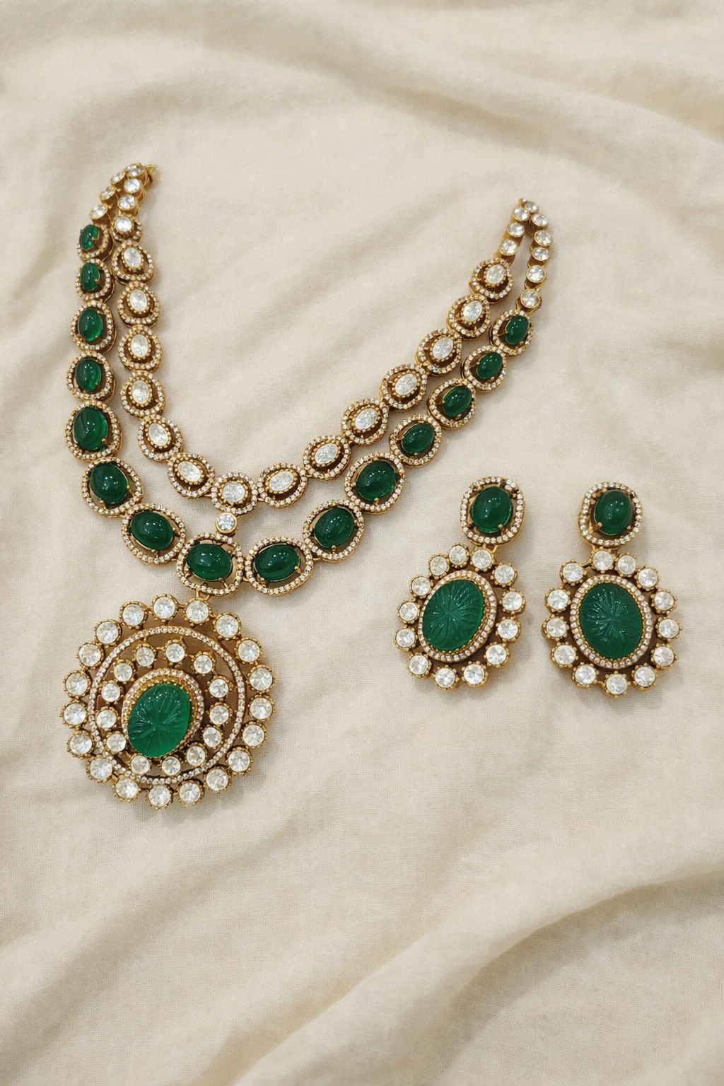 Moissanite Kundan Necklace