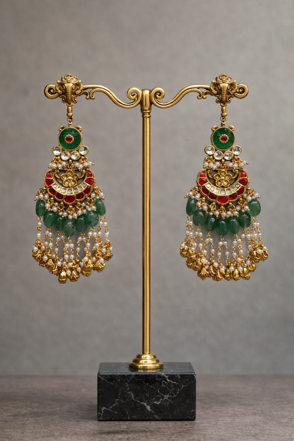 Jadau Earrings