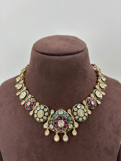 KAVYA KUNDAN PREMIUM MOISSANITE NECKLACE