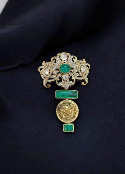 Sabyasachi Men/Women Mint Brooch-G351300