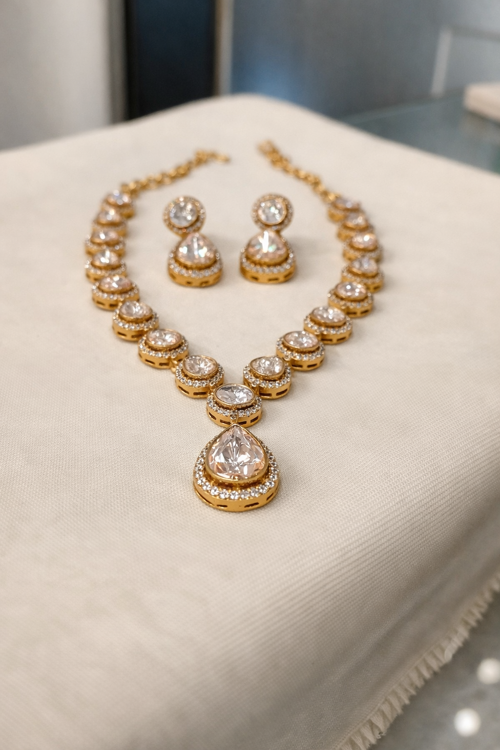 Sona Mossainite Necklace