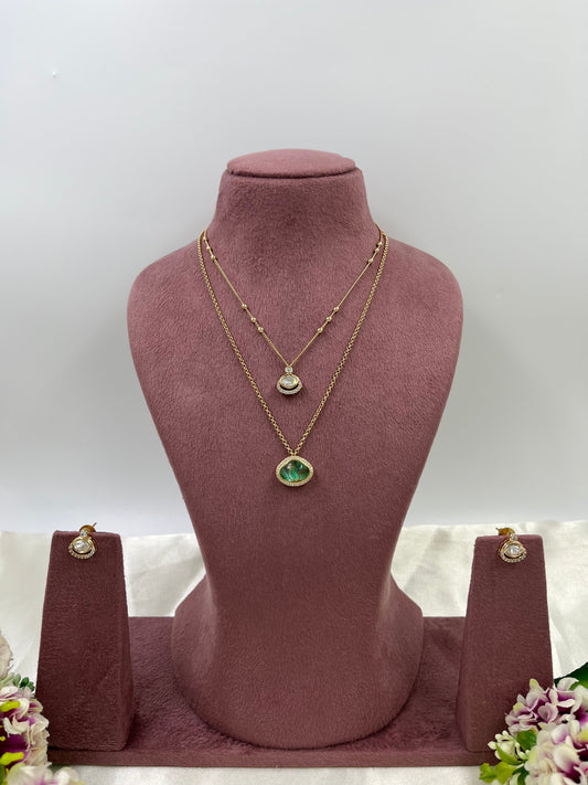 Kritika Dual Shine Necklace Set