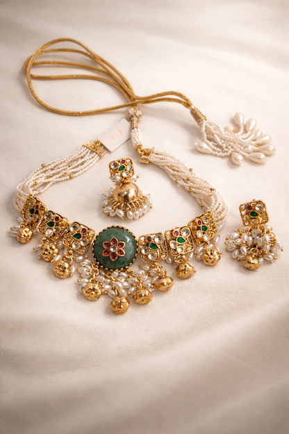 Green Onyx Heritage Choker Set