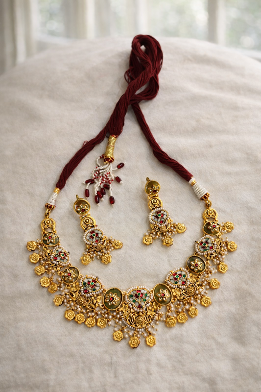 MOP Haritage Necklace set (Copy)