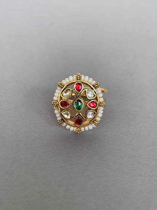 Jadau Motif Ring