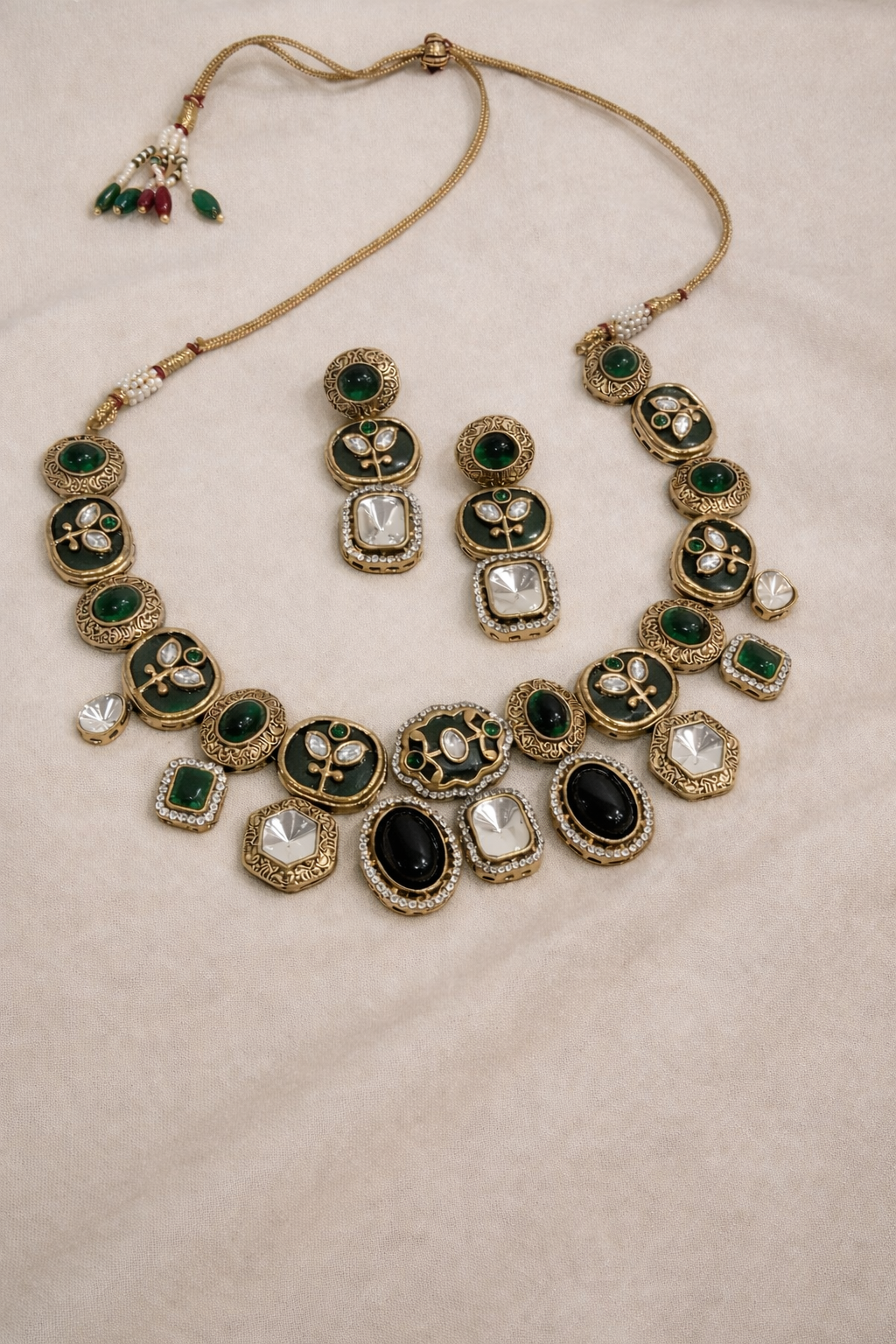 Sabyasachi Dropping Necklace Set-G355700