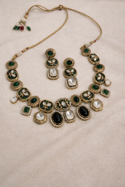 Sabyasachi Dropping Necklace Set-G355700