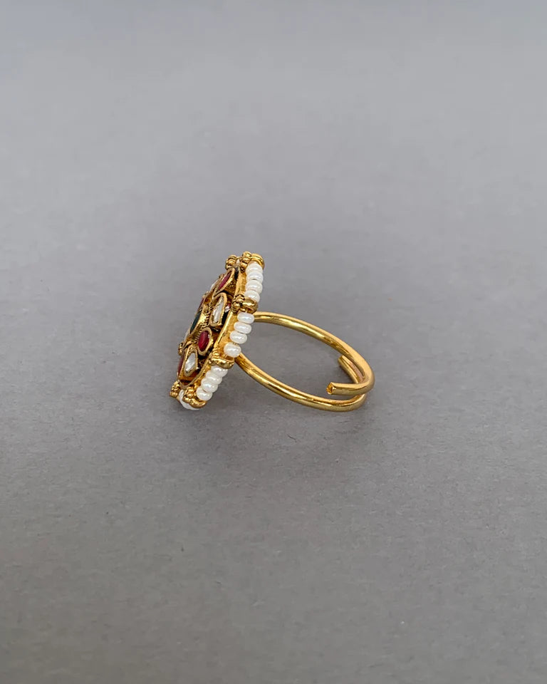 Jadau Motif Ring-G35500