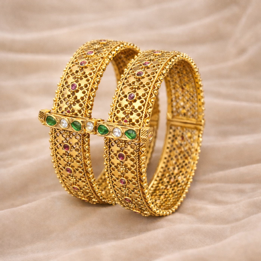 Chandan floral motifs Bangles