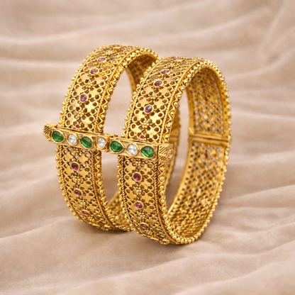 Chandan floral motifs Bangles