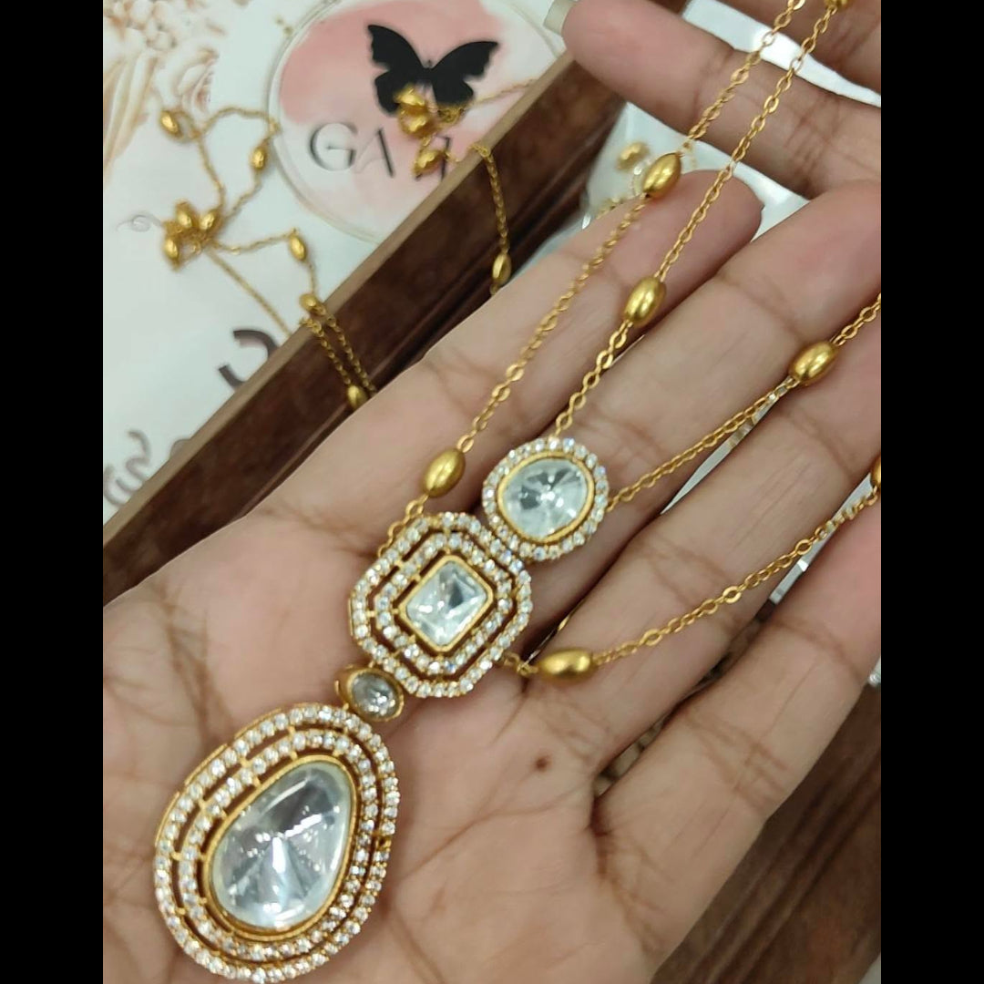 Mossointe Two line Pendant set