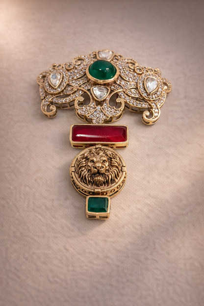 Mossainite Man Brooches