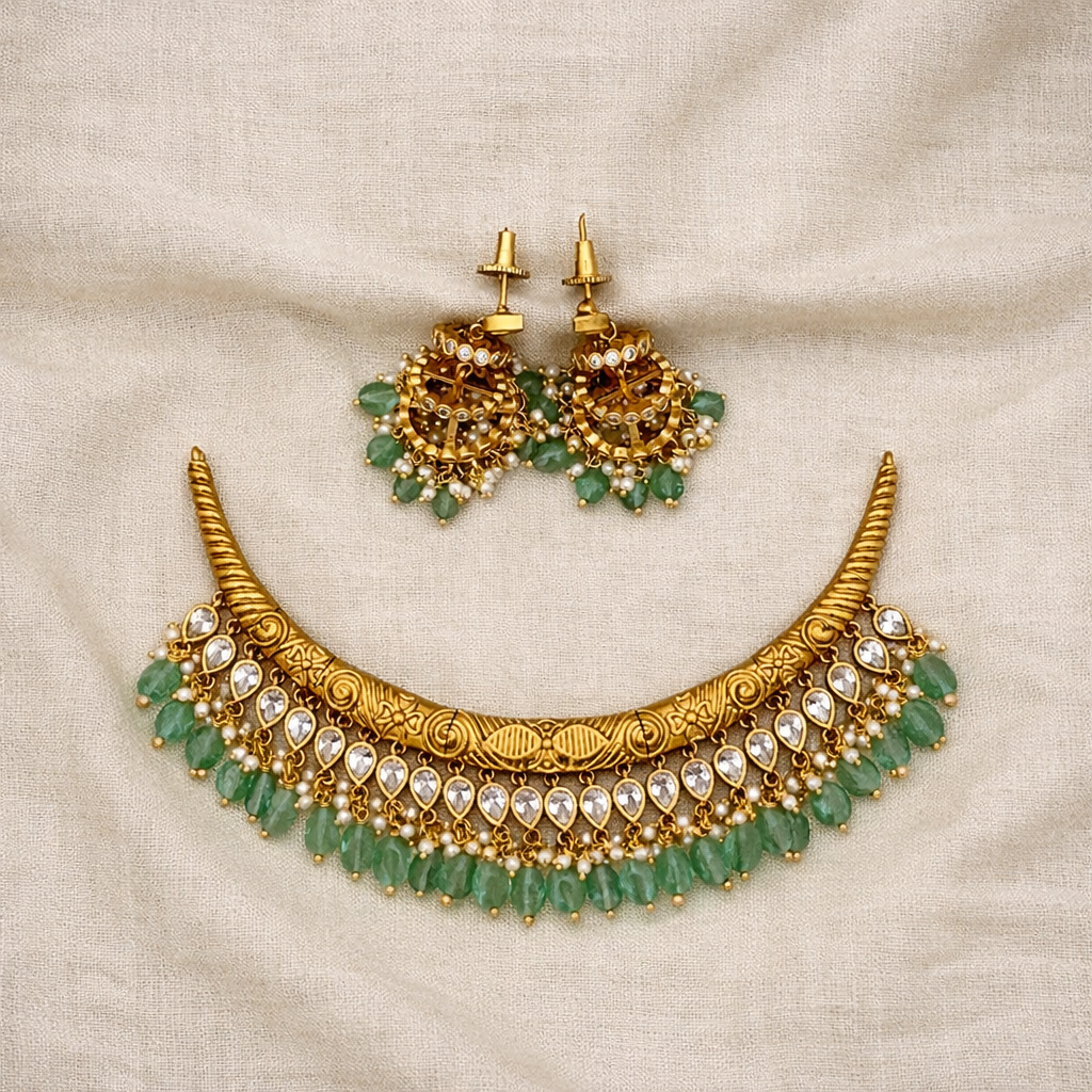 Emarld Drop Meena Hassli