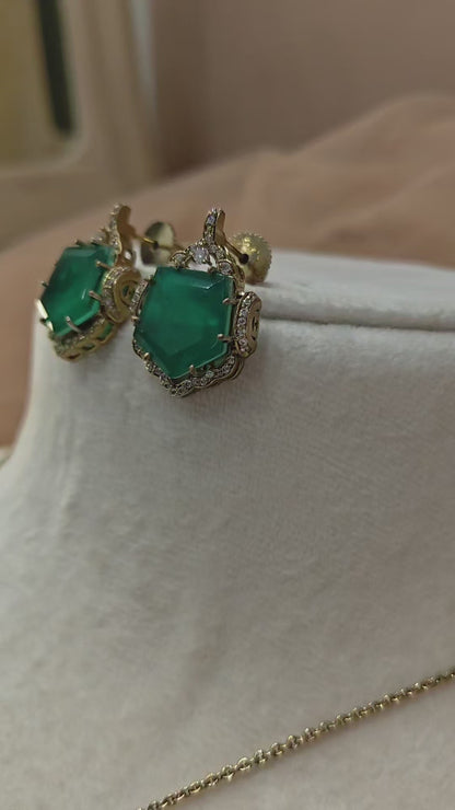 Emerald Pendant Set-G752100