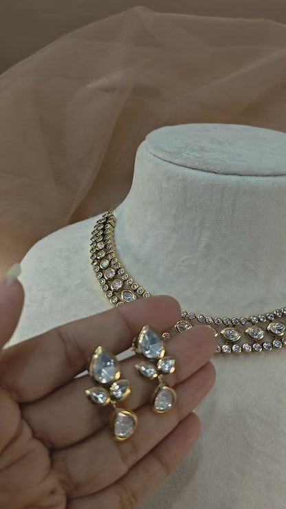 Moissanite Necklace Set-G425400