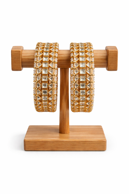 Jadav Kundan Heritage Bangles(Set of 2)