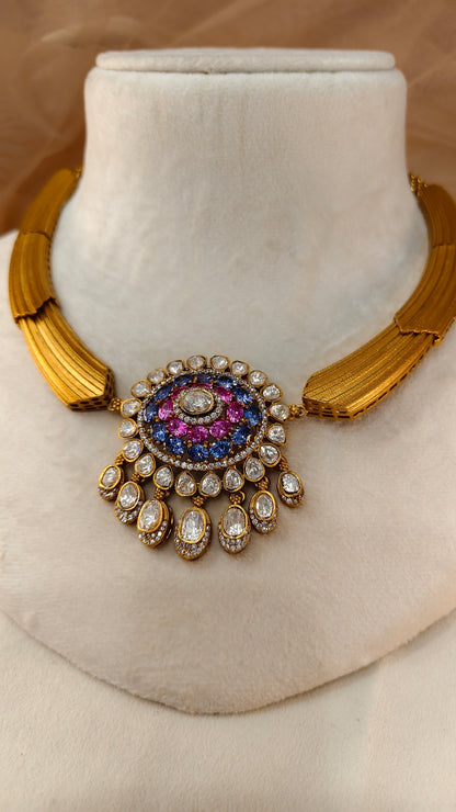 Moissanite Hasli Choker Set-G428800