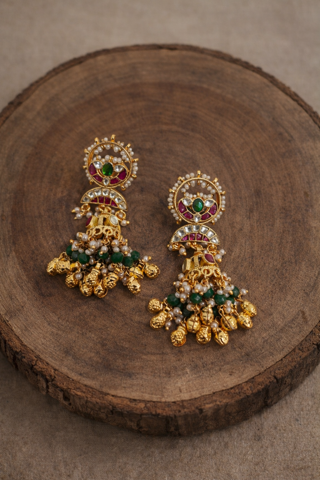 Jadau Kundan Heritage Earrings