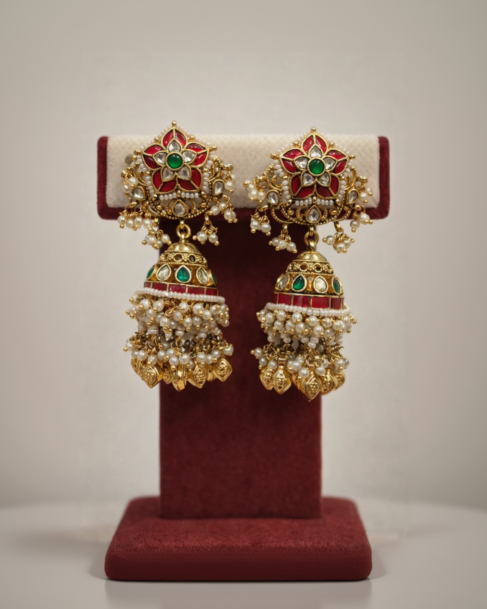 Jadau Kundan Guttapusalu Bridal Set-G3516600