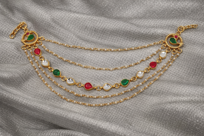 Jadav Heritage Pearle Ear Chain