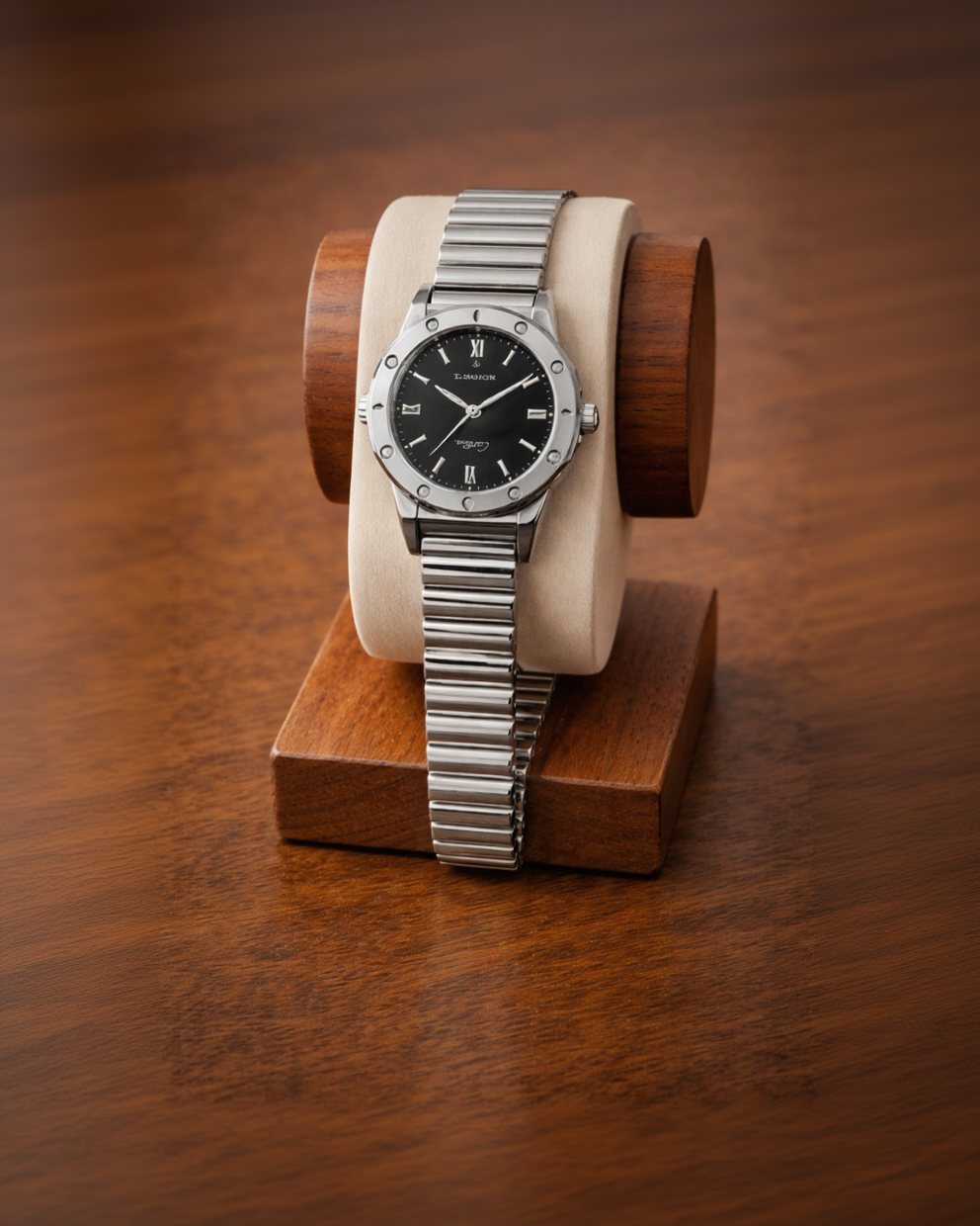 Stainless Steel Round Dial Watch-G35900
