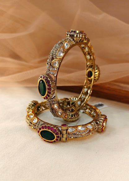 Moissanite Bangles(Set of 2)-G156800