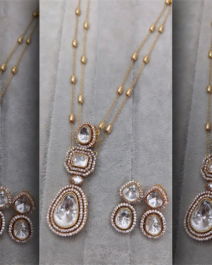 Mossointe Two line Pendant set