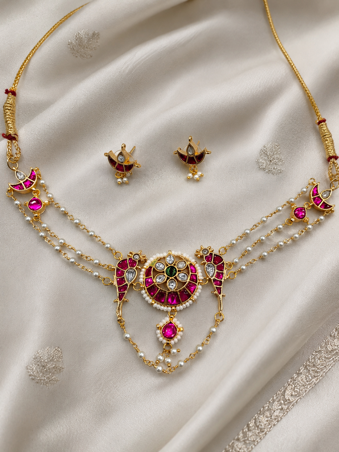 Jadav Kundan Necklace Set-G752100