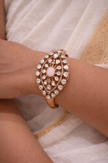 Elegant Mossonite Bangle Bracelet