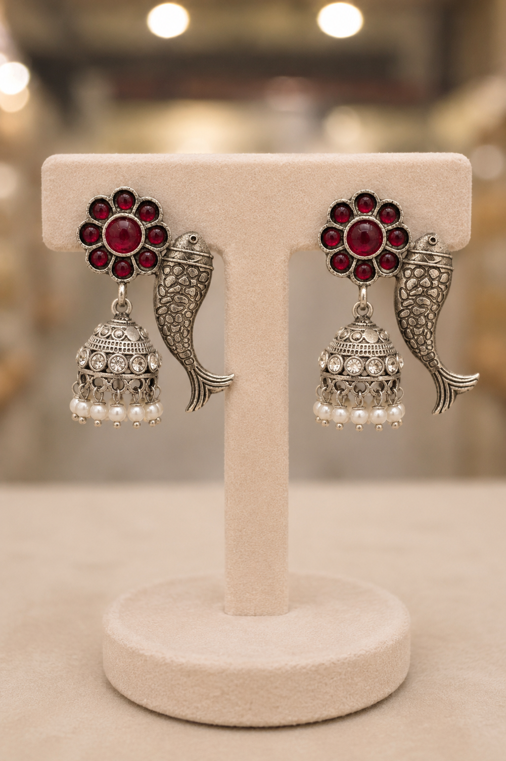 German Silver Earings-G45200