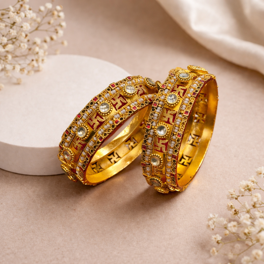 Heritage Swastik Patla Bangles.