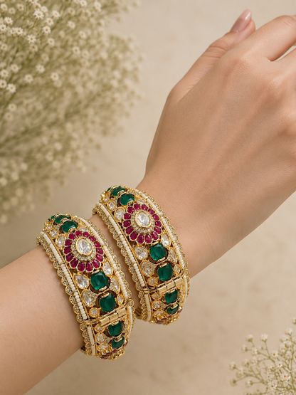 Pachi Kundan Bangles-G7511800
