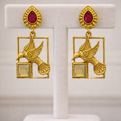 Fusion Bird Drop Earrings-G35900