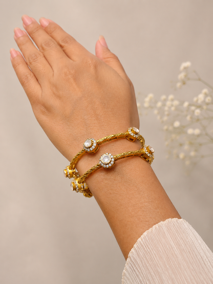 Moissanite Bangles(Set of 2)-G772400