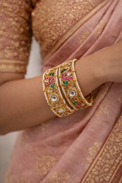 Jadav Heritage Bangles(Set of 2)