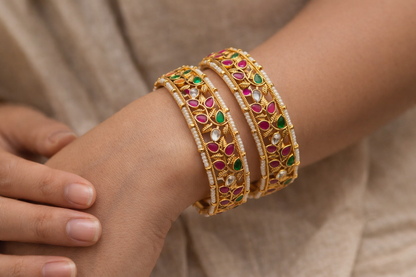 Jadav Heritage Bangles(Set of 2)
