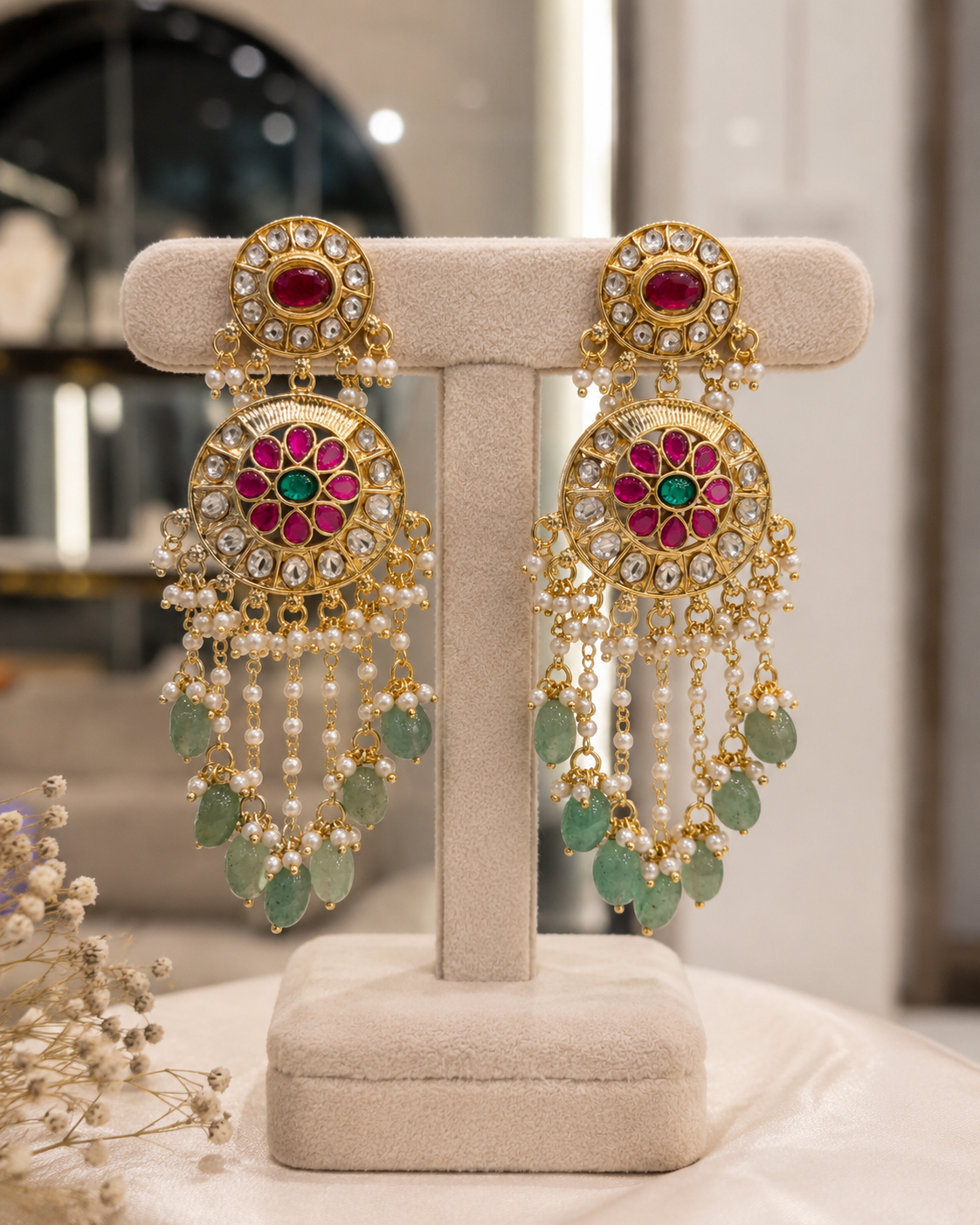 Handcrafted Jadau Kundan & Polki Choker Set-G117000