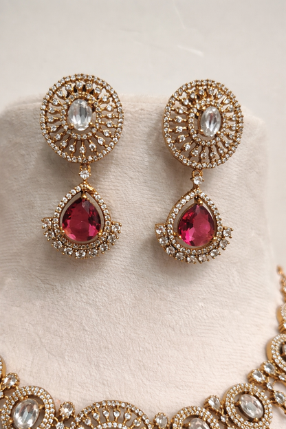 Rubnaa Bridal Diamond Necklace Set