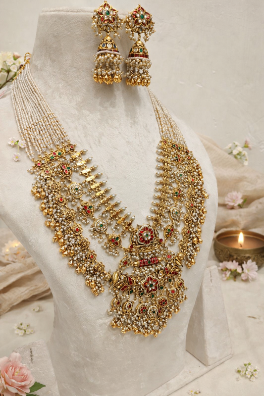 Jadau Kundan Guttapusalu Bridal Set