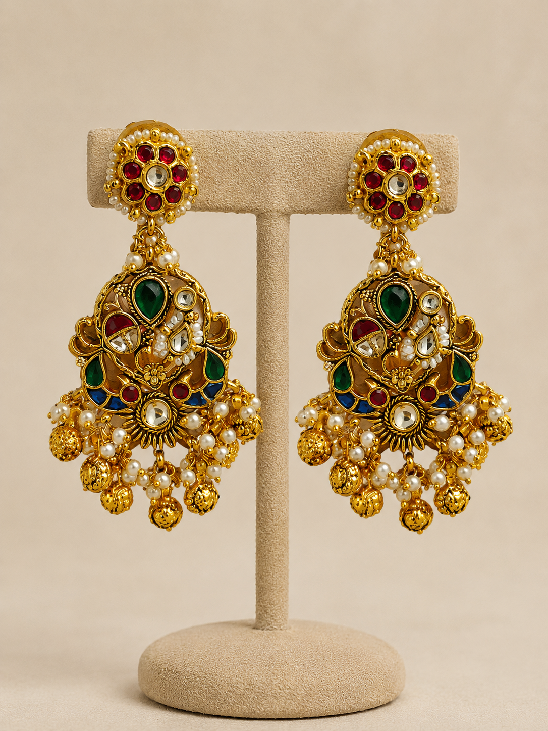 Jadau Long Necklace Set-G456800