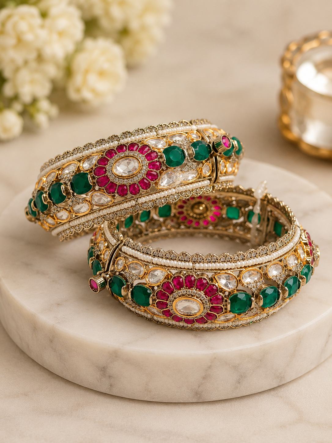 Pachi Kundan Bangles-G7511800