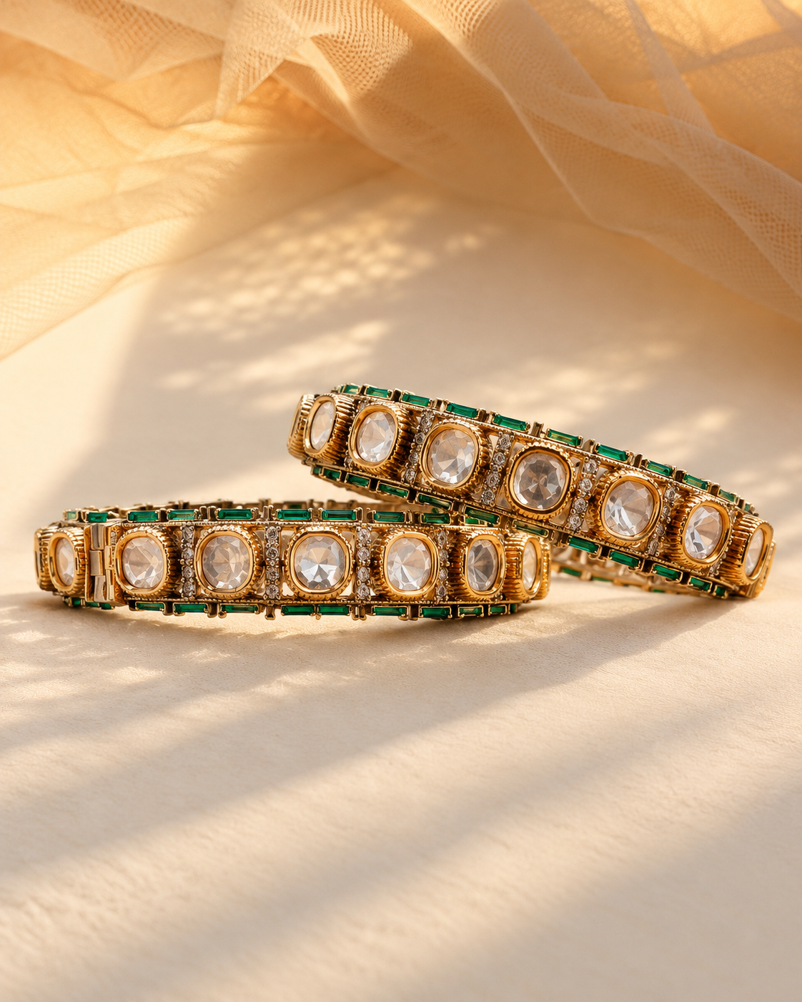 Moissanite Kada Bangles-BGL2320