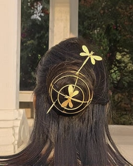 Gold tone Hair Bun Cage-G22500