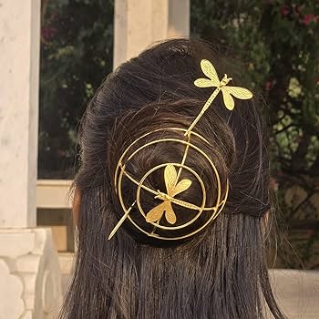 Gold tone Hair Bun Cage-G22500