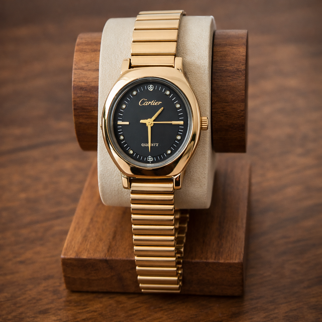 Stainless steel  Gold oval Watch-G351100