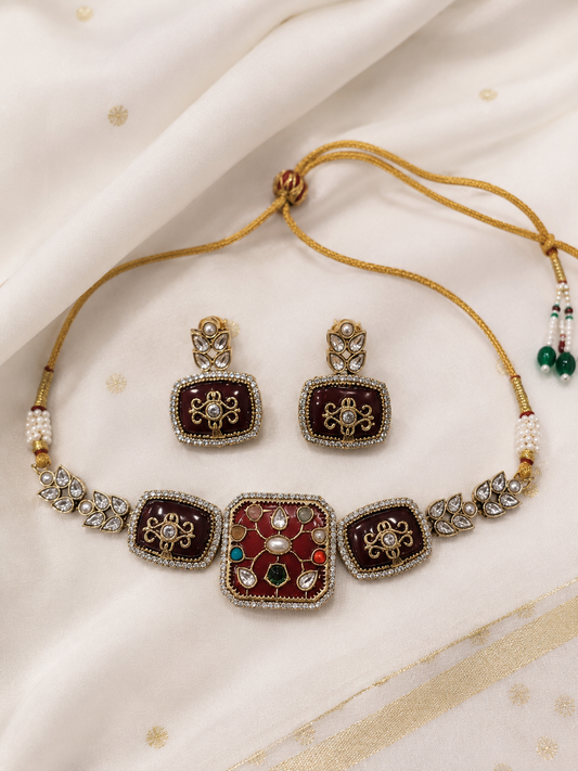 Kundan Choker Set-G662000